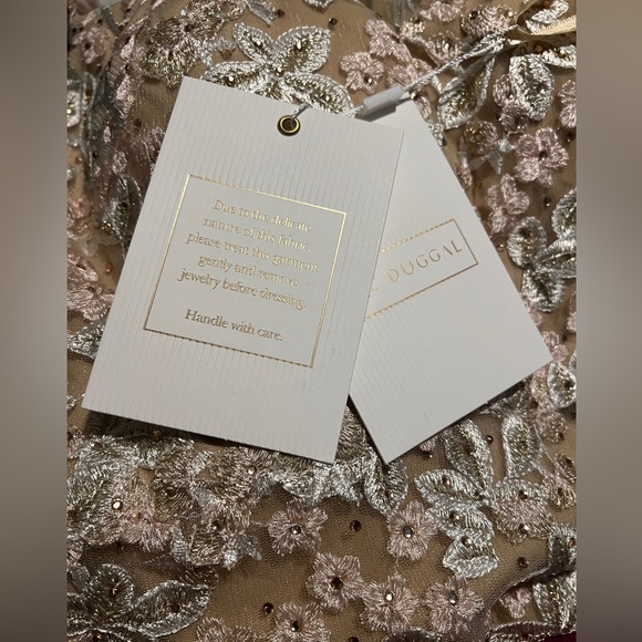 👗 NWT! Mac Duggal Floral Embroidered Corset Dress - Picture 10 of 12